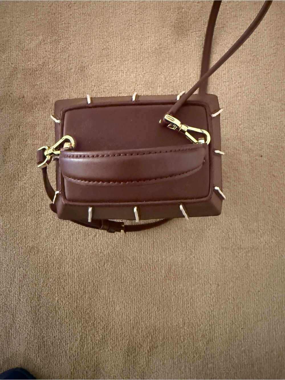 kate spade Tan & Burgundy Holiday Toy Shop Crossbody - Picture 6 of 8